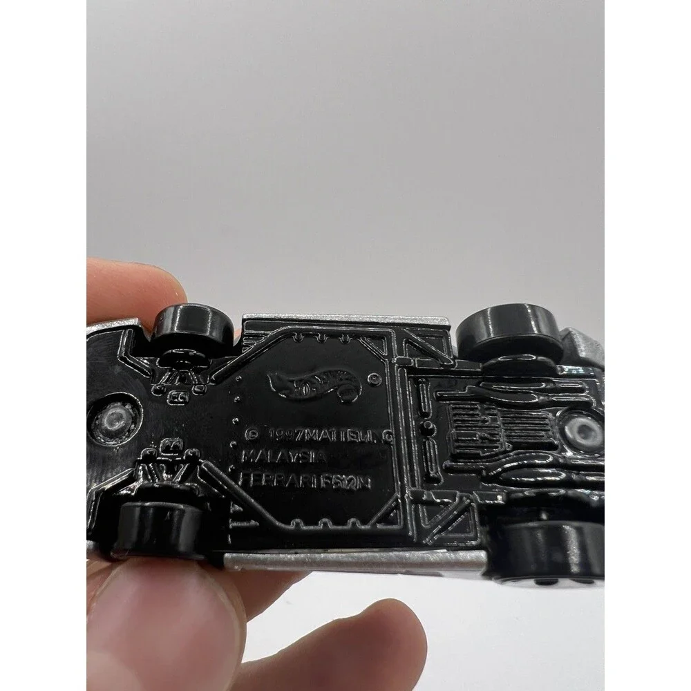 1997 Hot Wheels Silver Ferrari F512M, Made in Malaysia